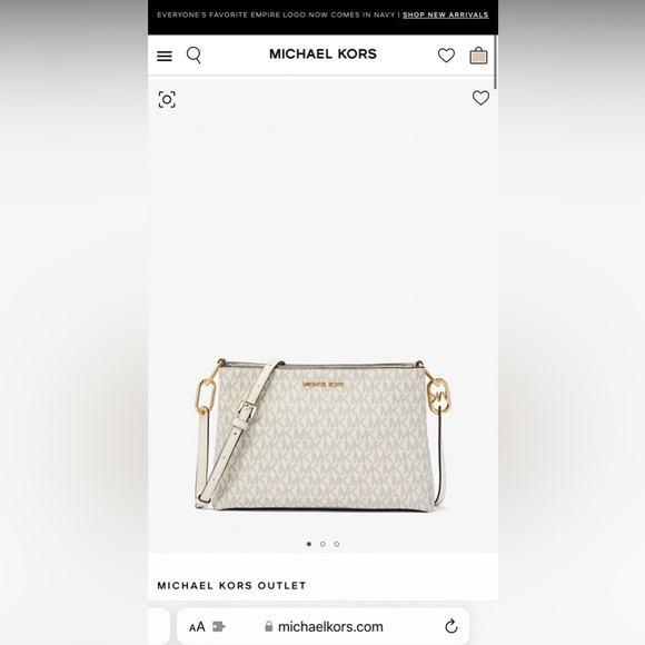 Michael Kors Trisha Medium Logo Crossbody Bag - Picture 1 of 6